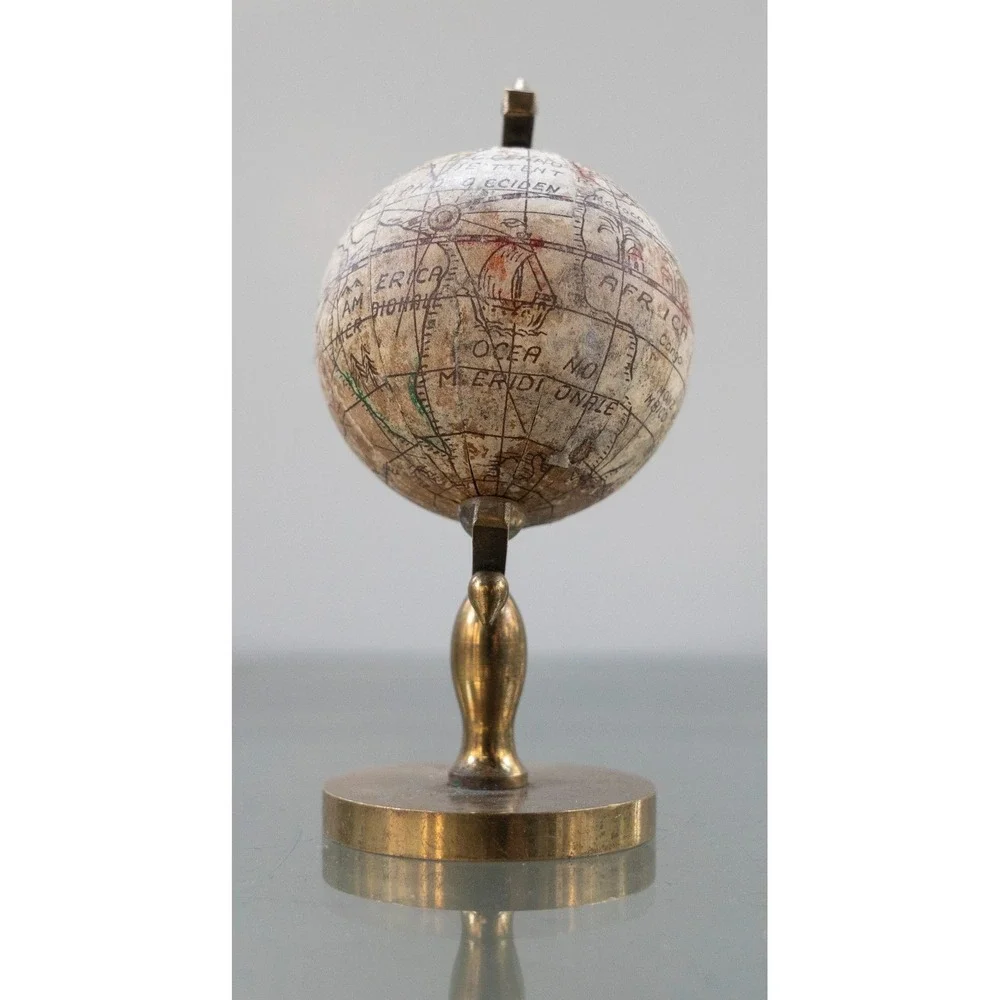 Vintage Globe Olde World Wood Mini‎ 5